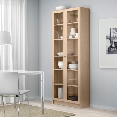 Шкаф Билли 20 FS дуб сонома дизайн IKEA в интерьере