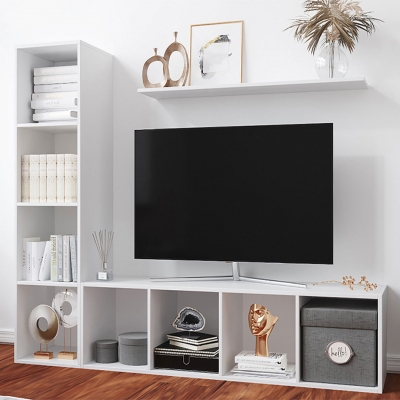 Стеллаж Билли 25 FS белый дизайн IKEA в интерьере