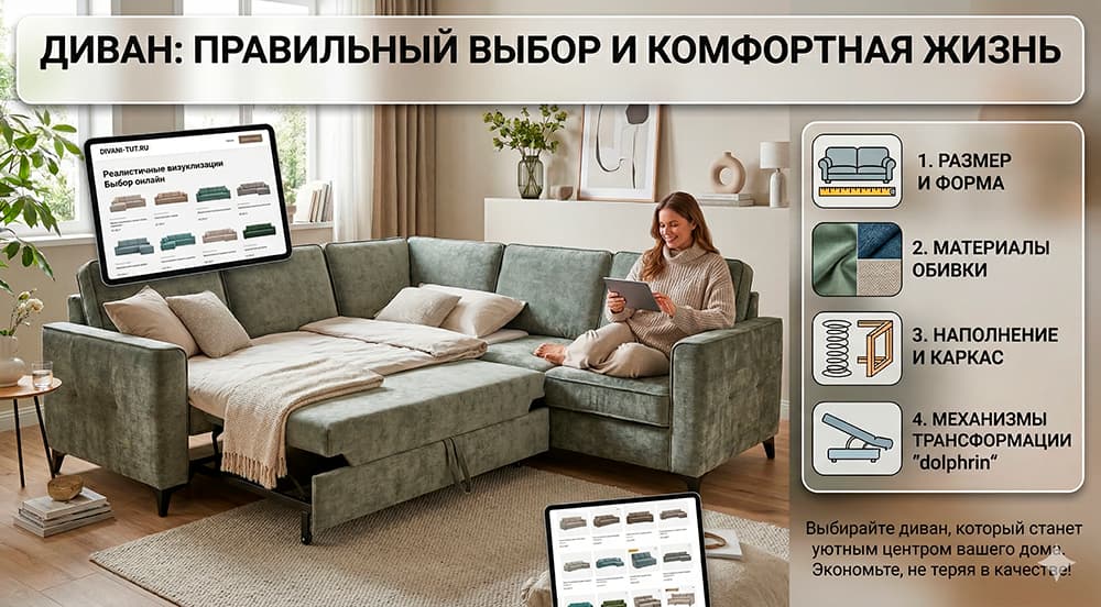 Диван: все, что нужно знать для правильного выбора и комфортной жизни