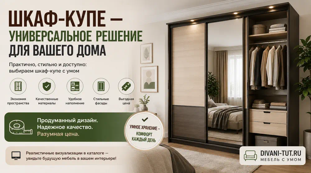 Шкаф-купе: практичный выбор для вашего дома